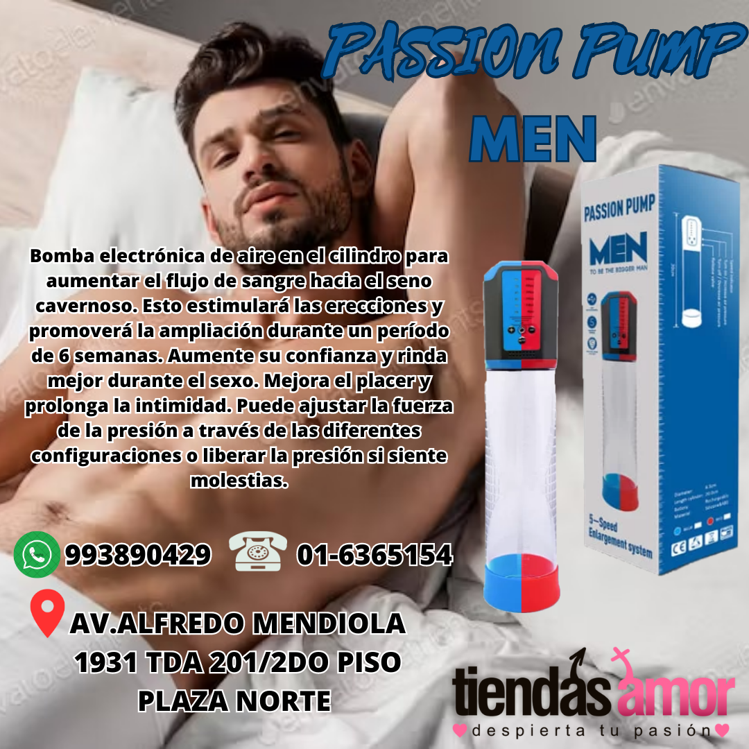 PASSION PUMP MEN TIENDAS AMOR PLAZA